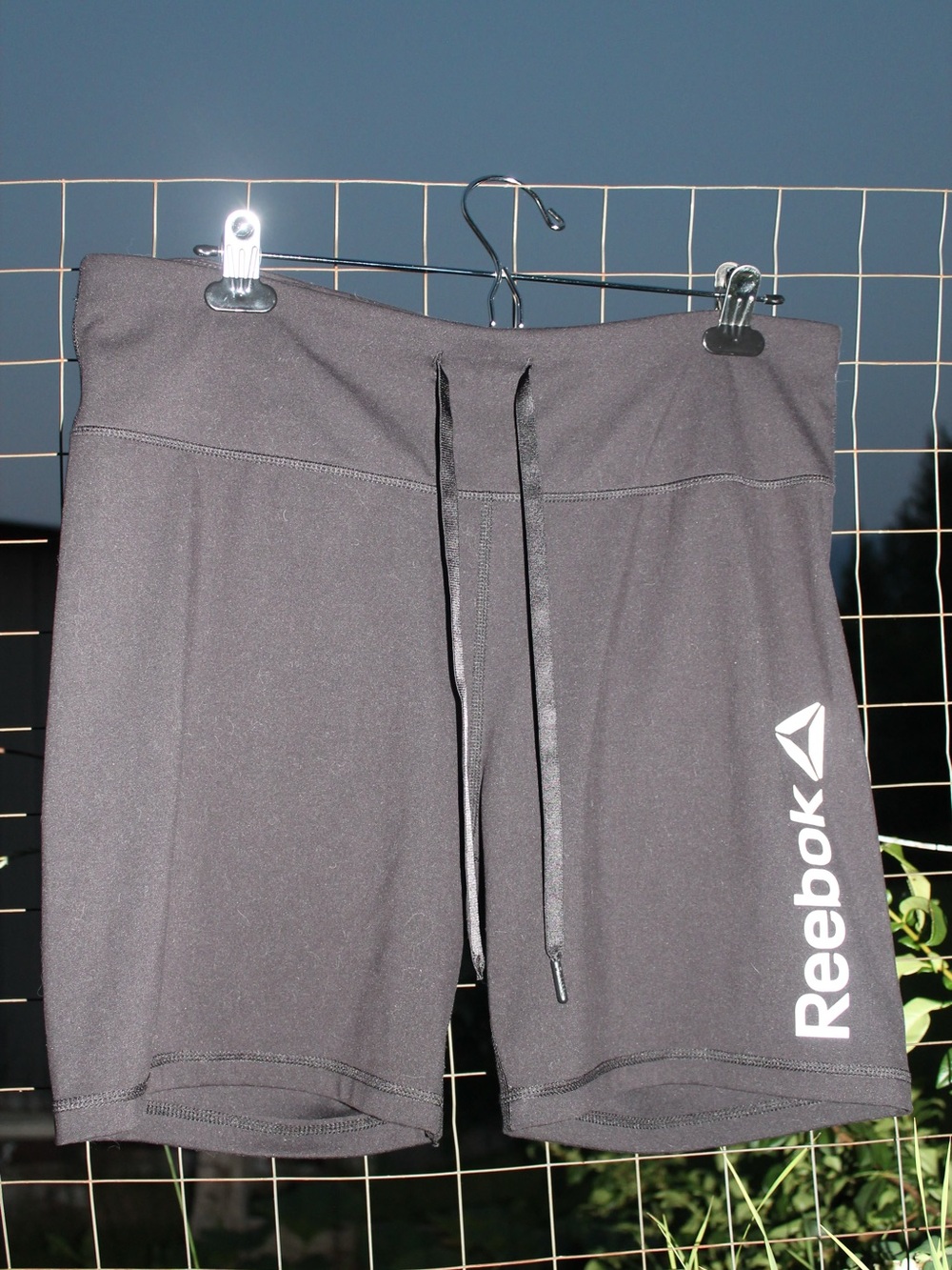 Reebok Black Athletic Drawstring Shorts
